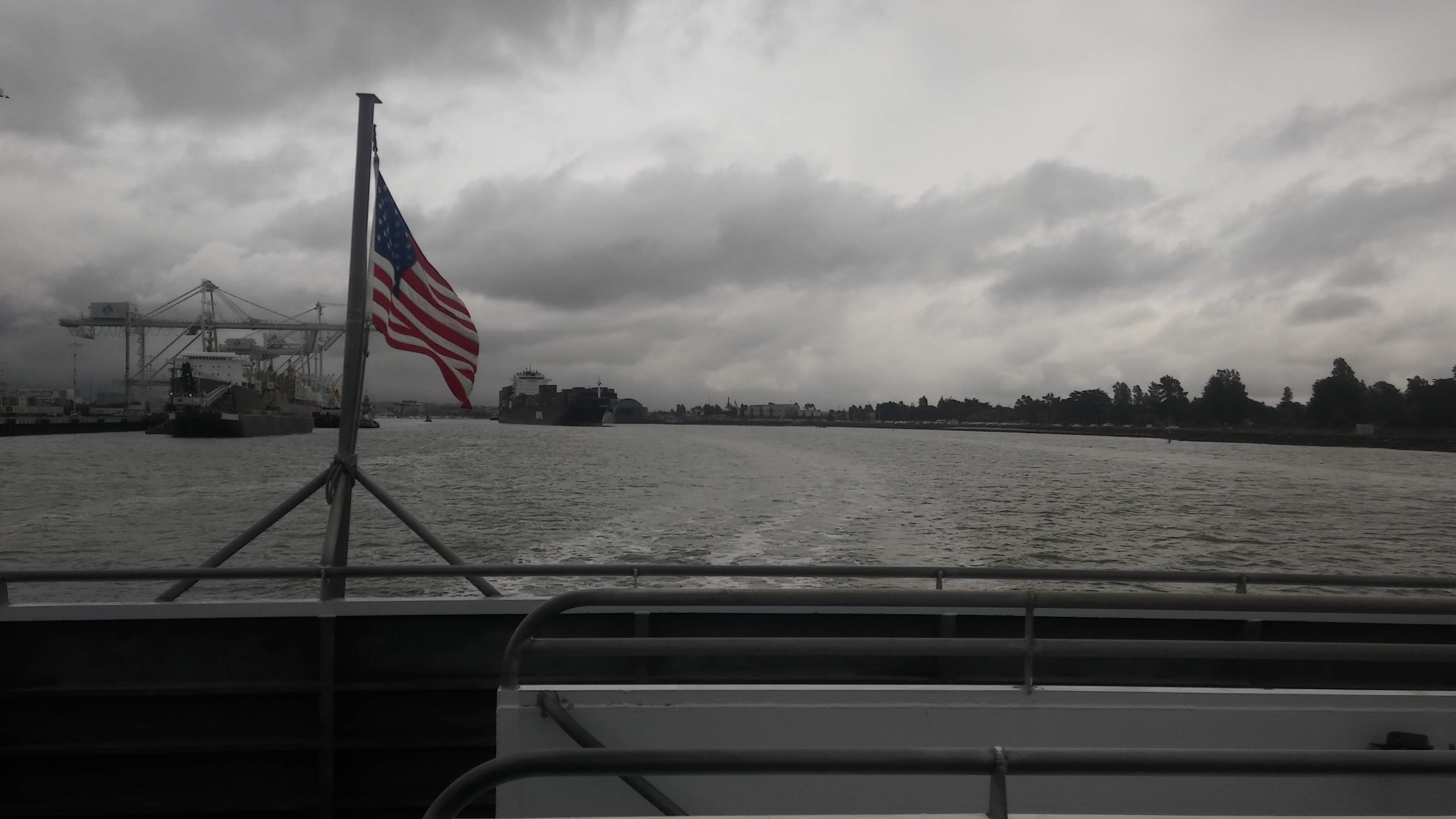 United States Flag on a boat 1