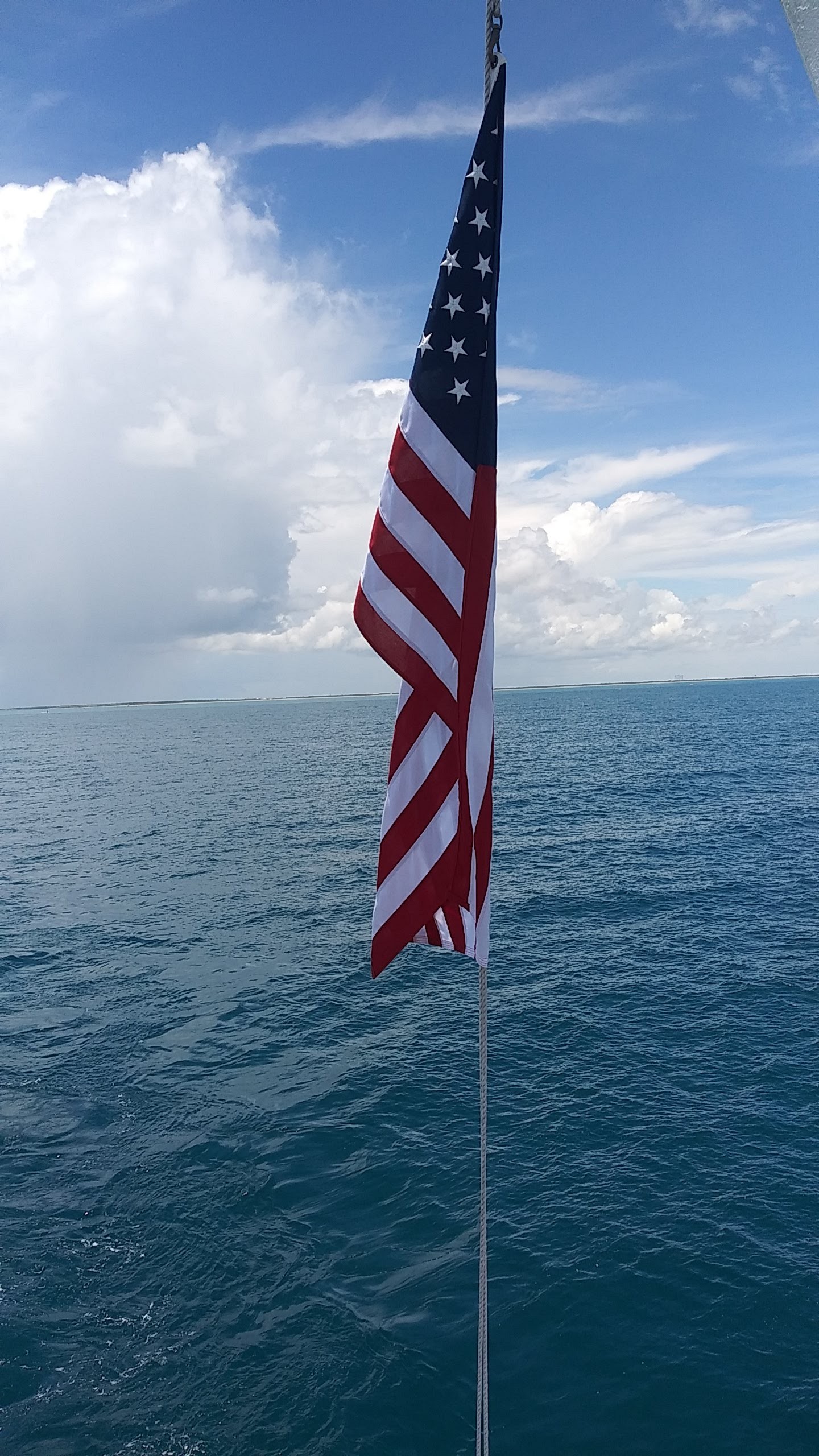 United States Flag on a boat 3