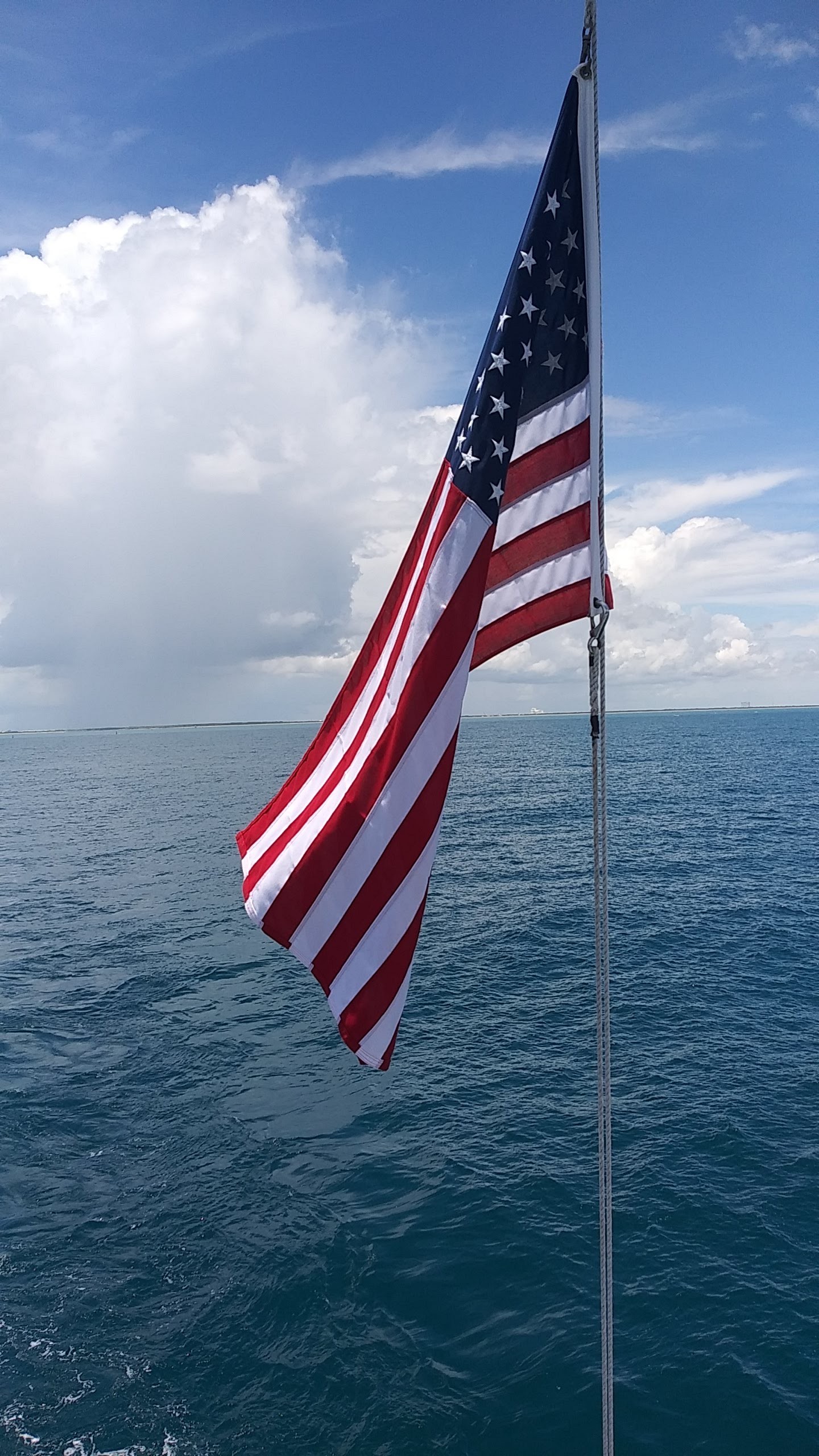 United States Flag on a boat 4