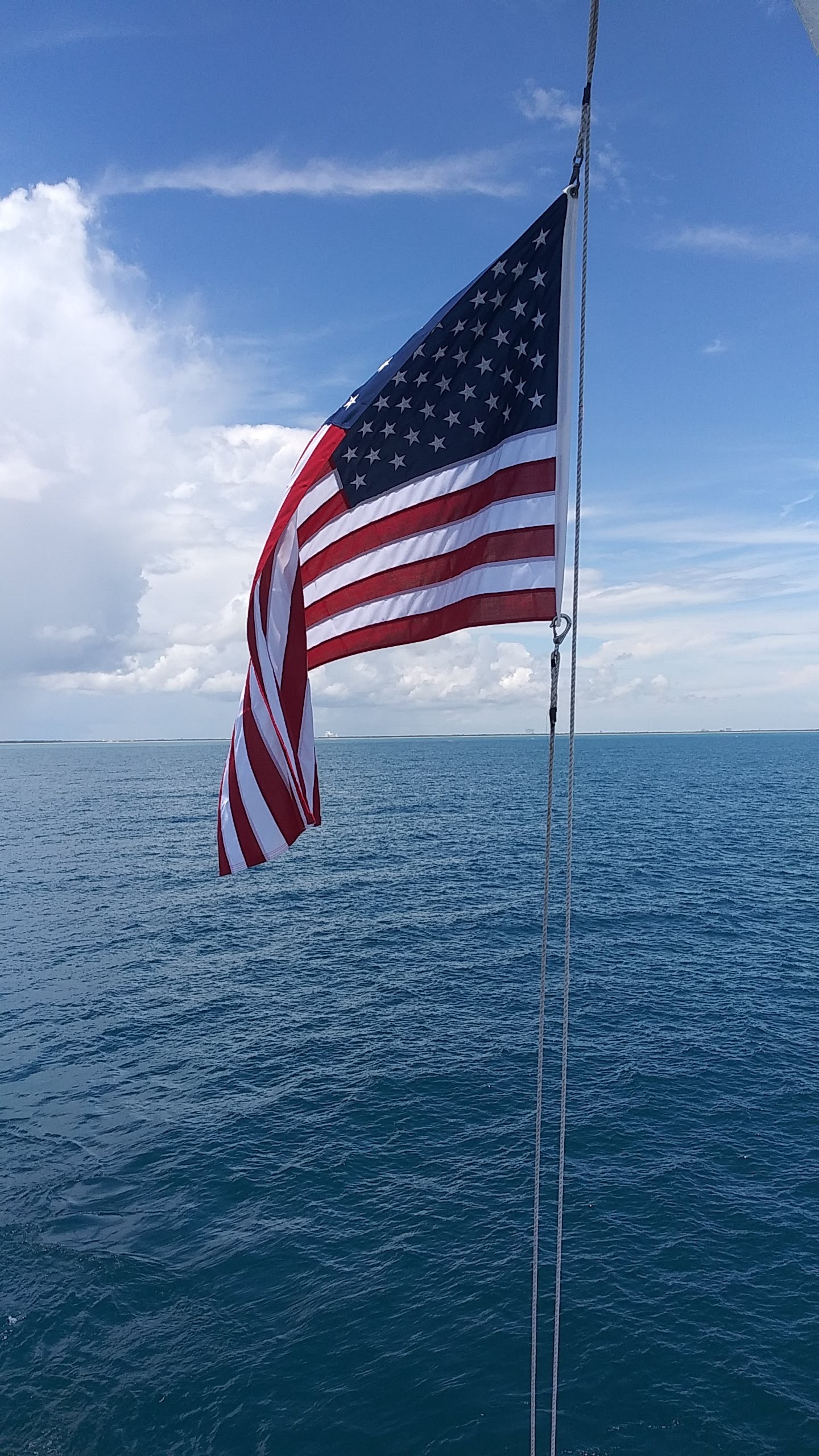 United States Flag on a boat 5