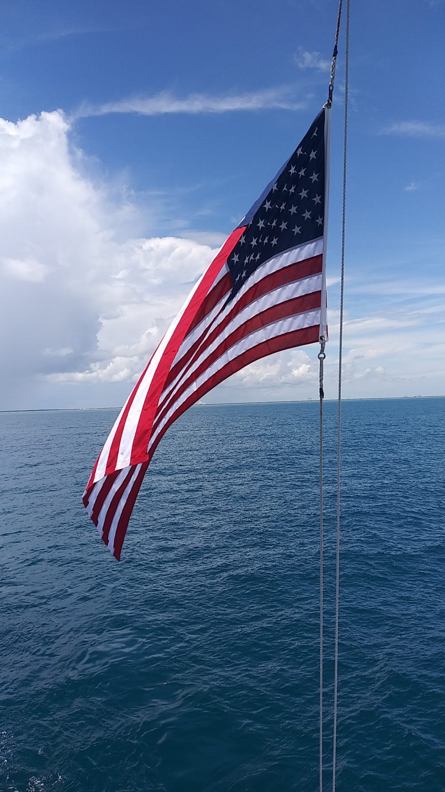 United States Flag on a boat 6