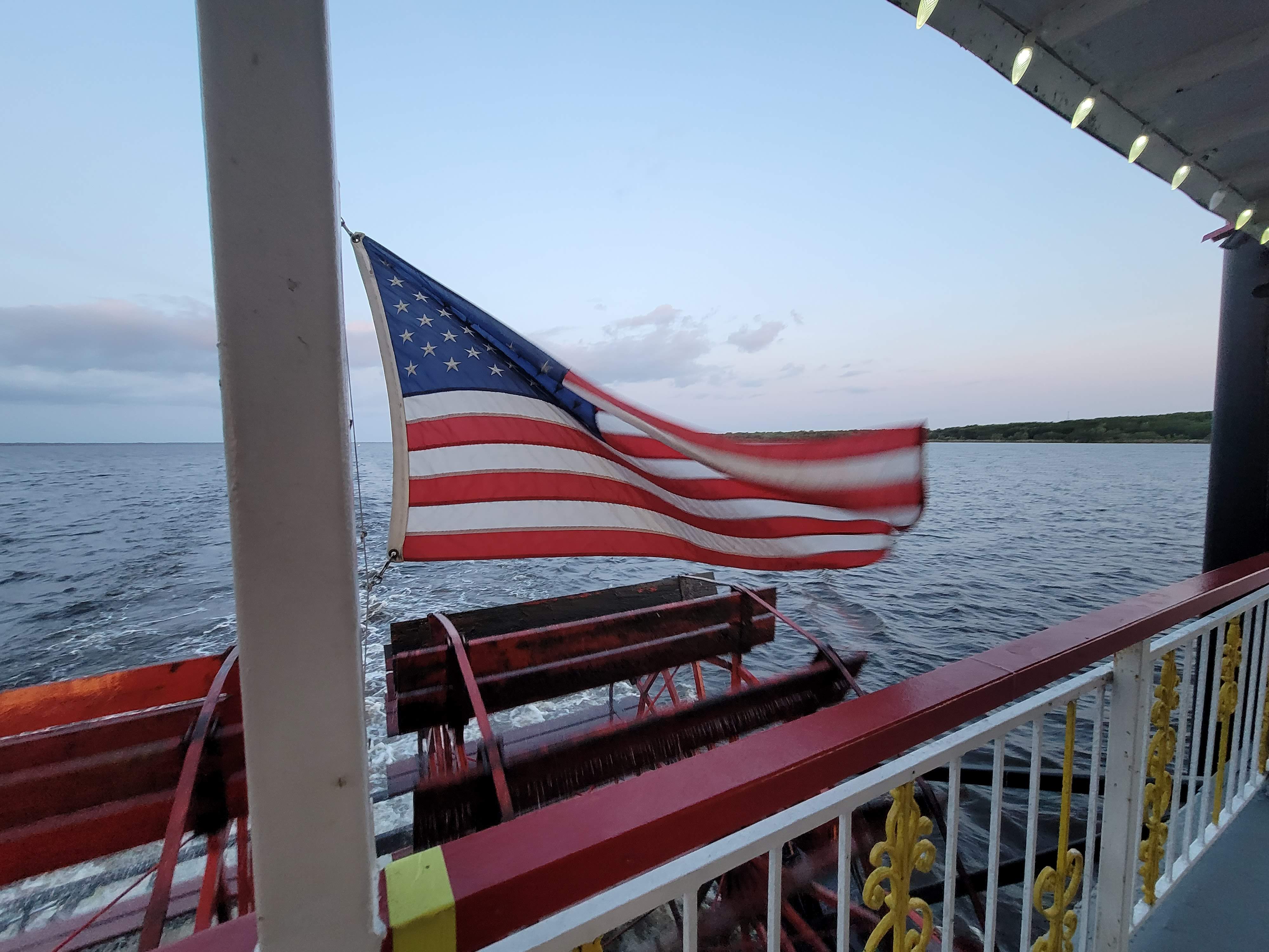 United States Flag on a boat 10