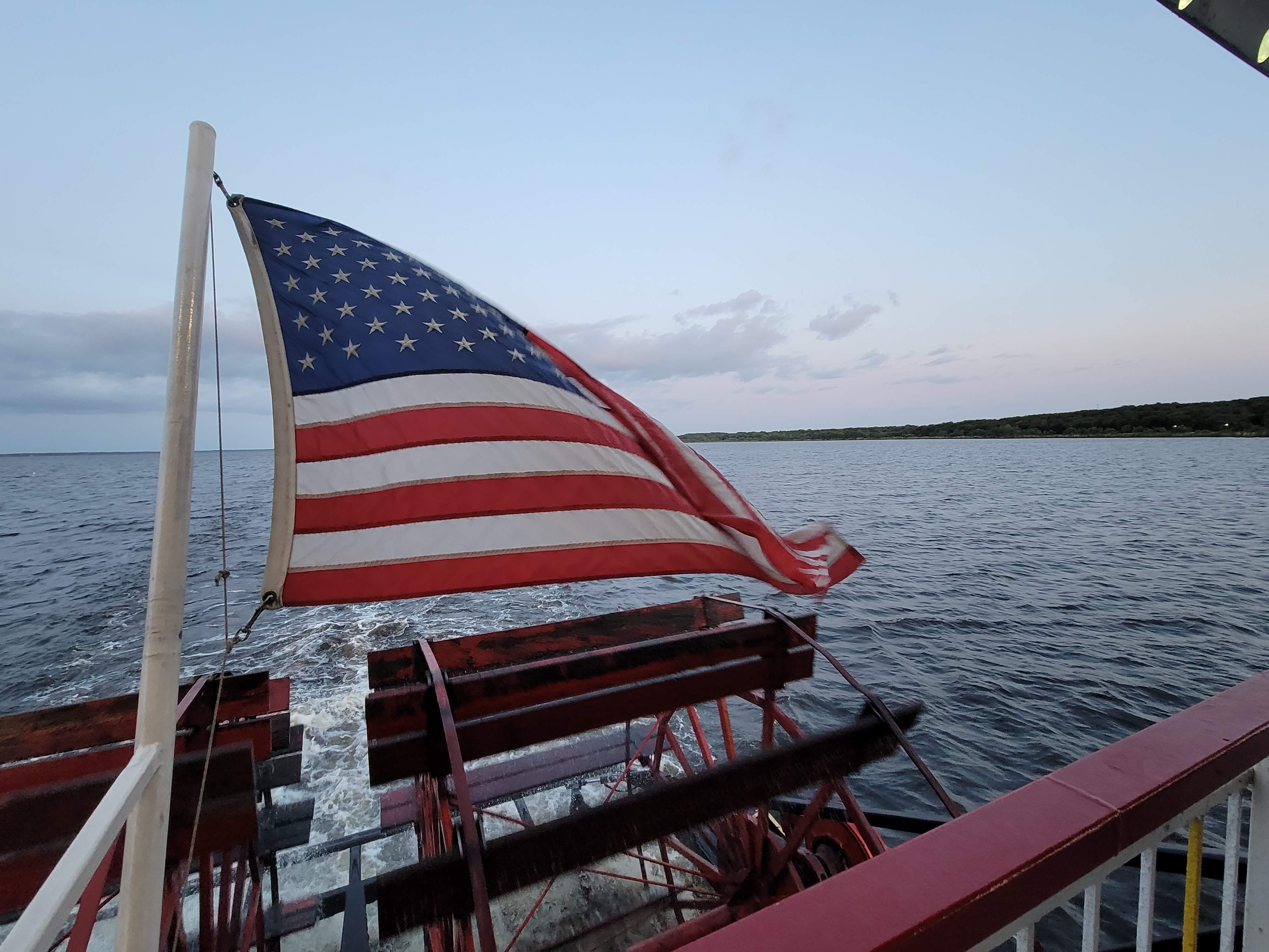 United States Flag on a boat 7
