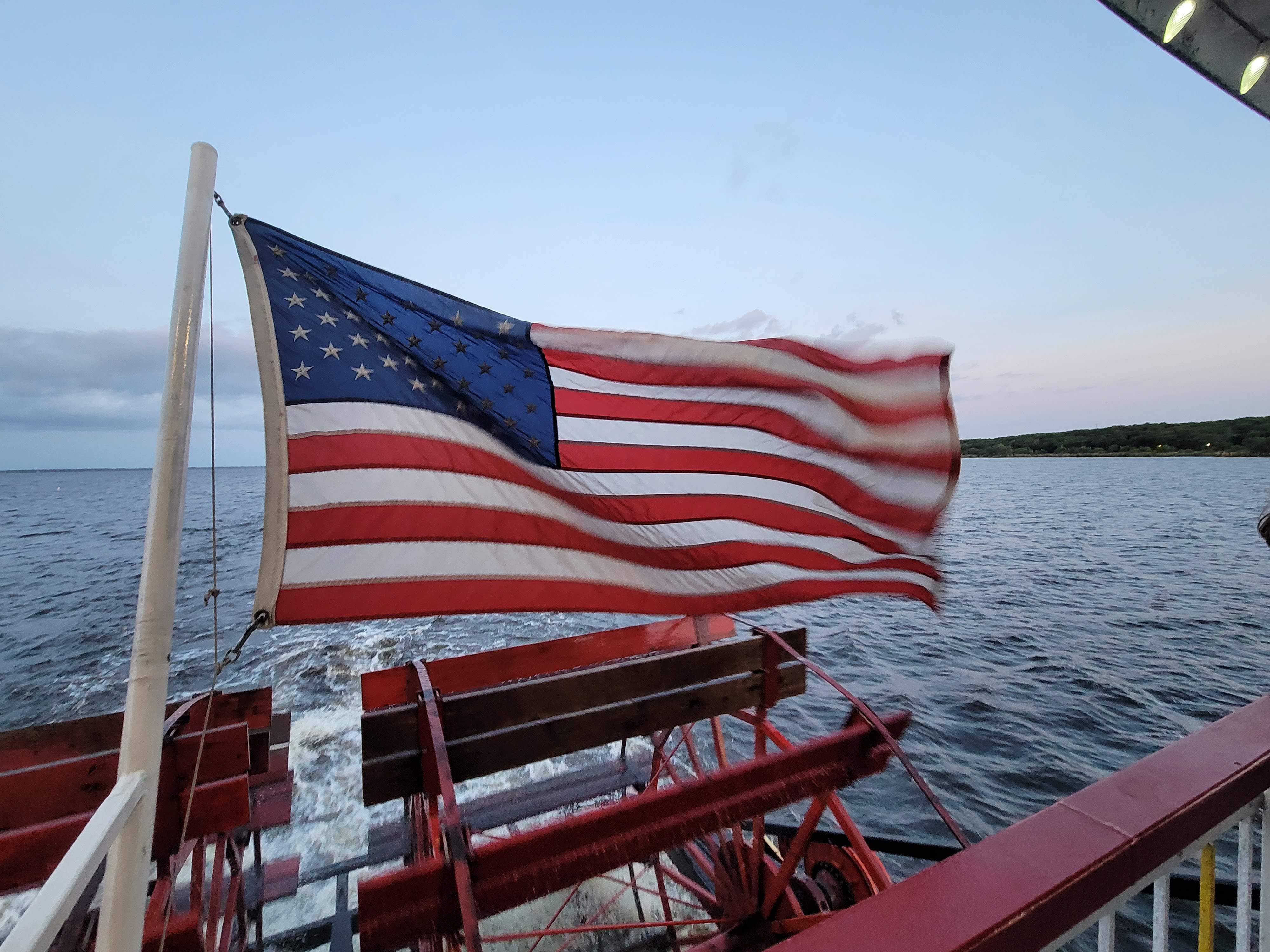 United States Flag on a boat 9