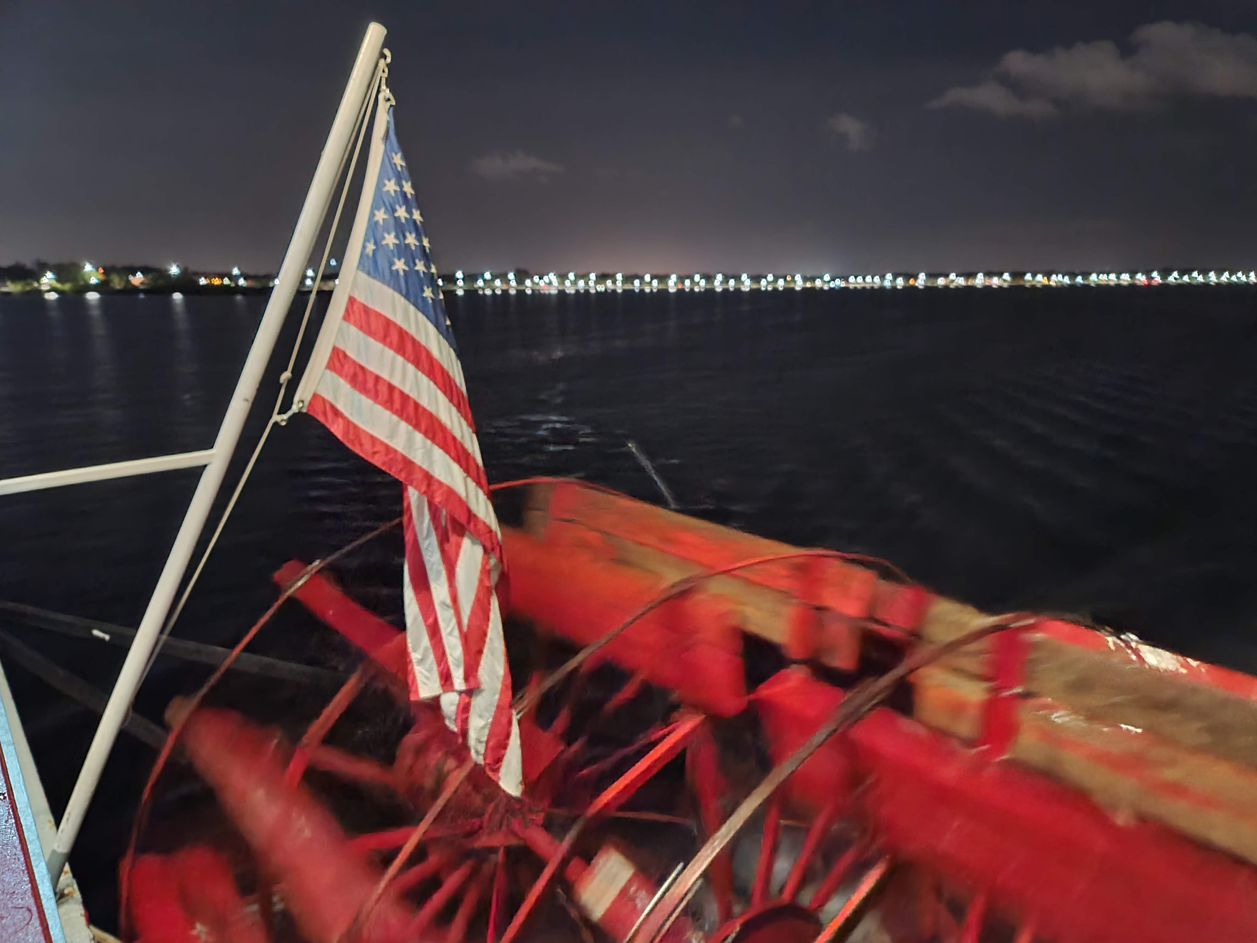 United States Flag on a boat 14