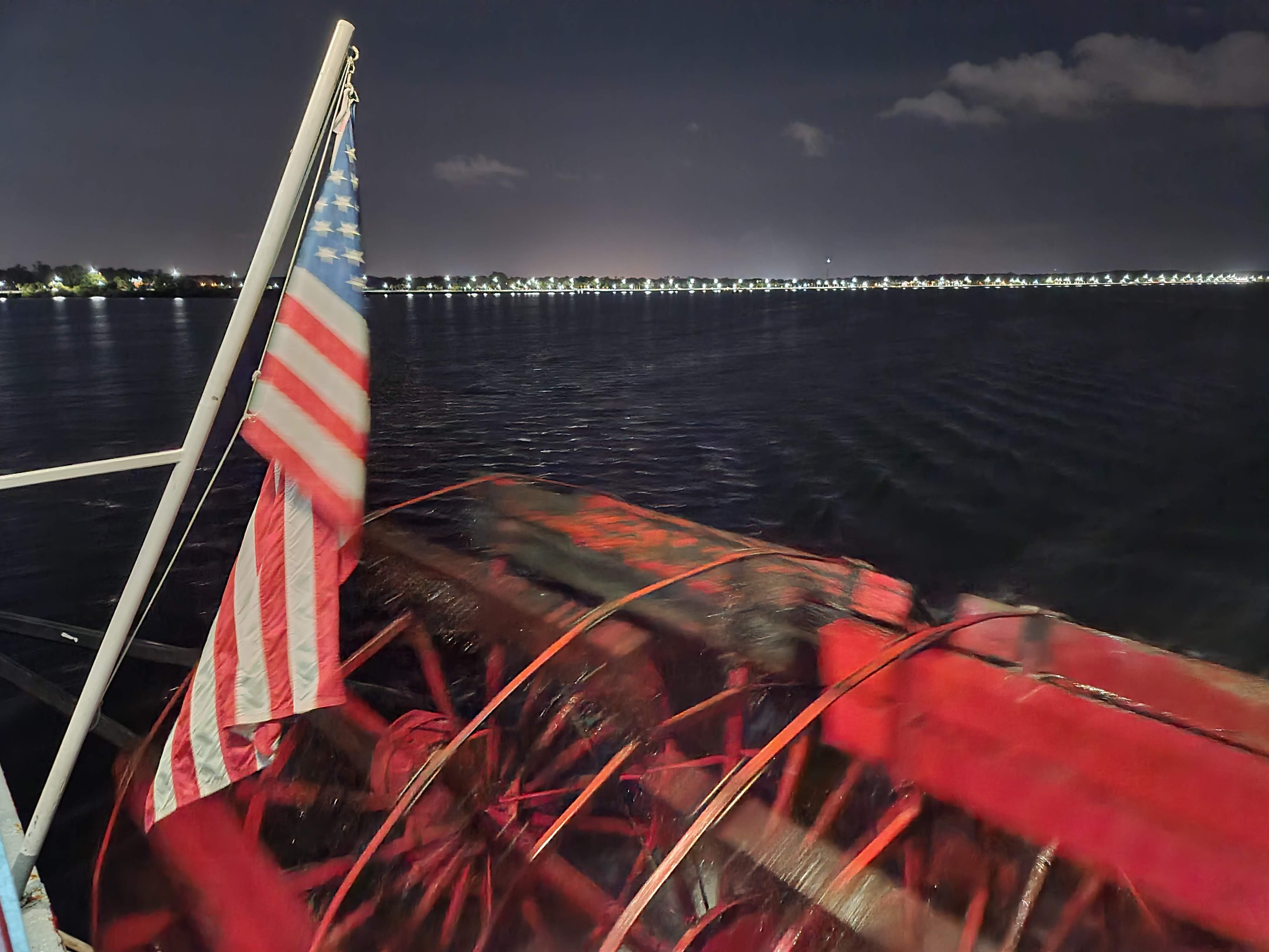 United States Flag on a boat 16