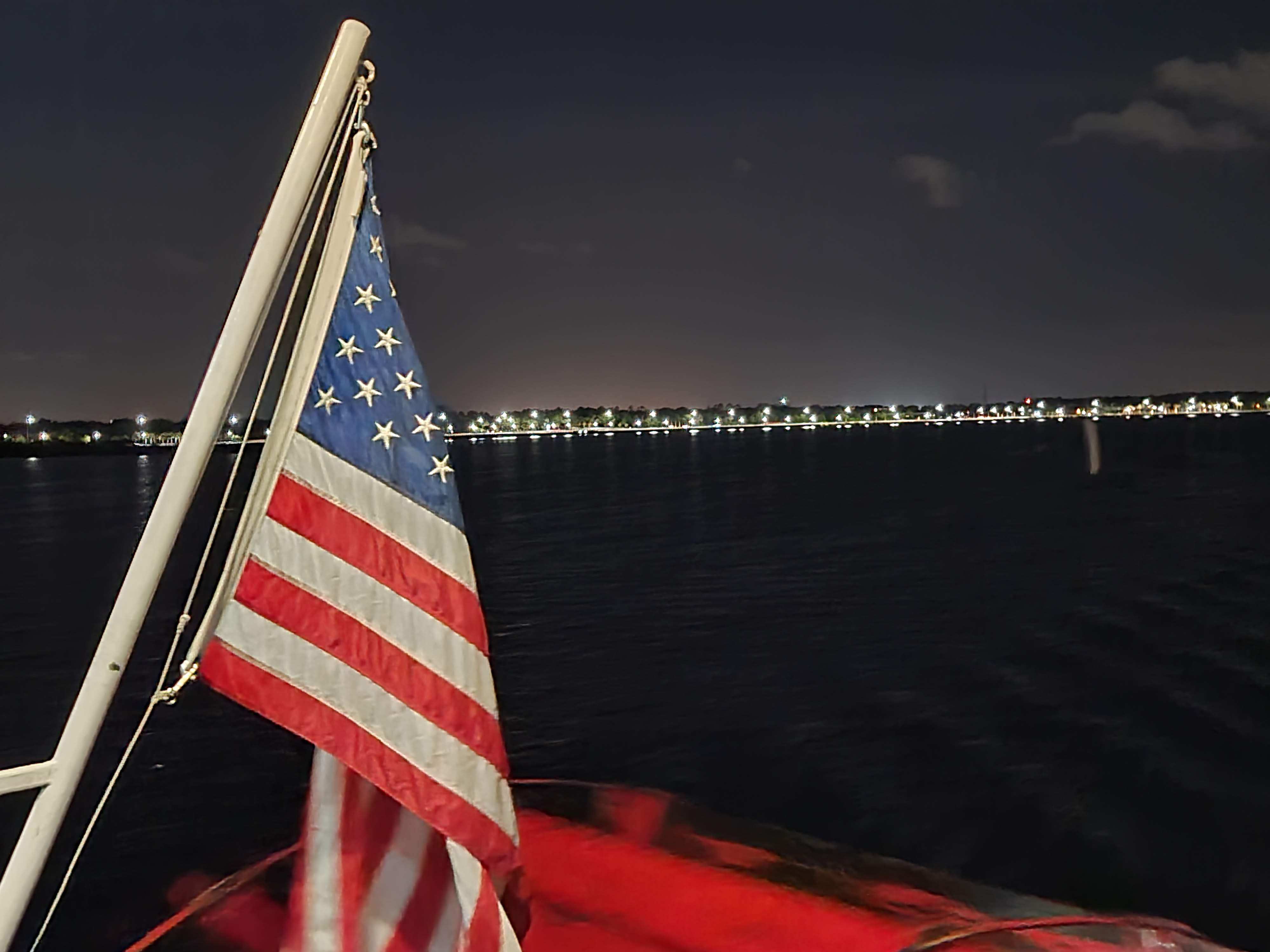 United States Flag on a boat 12