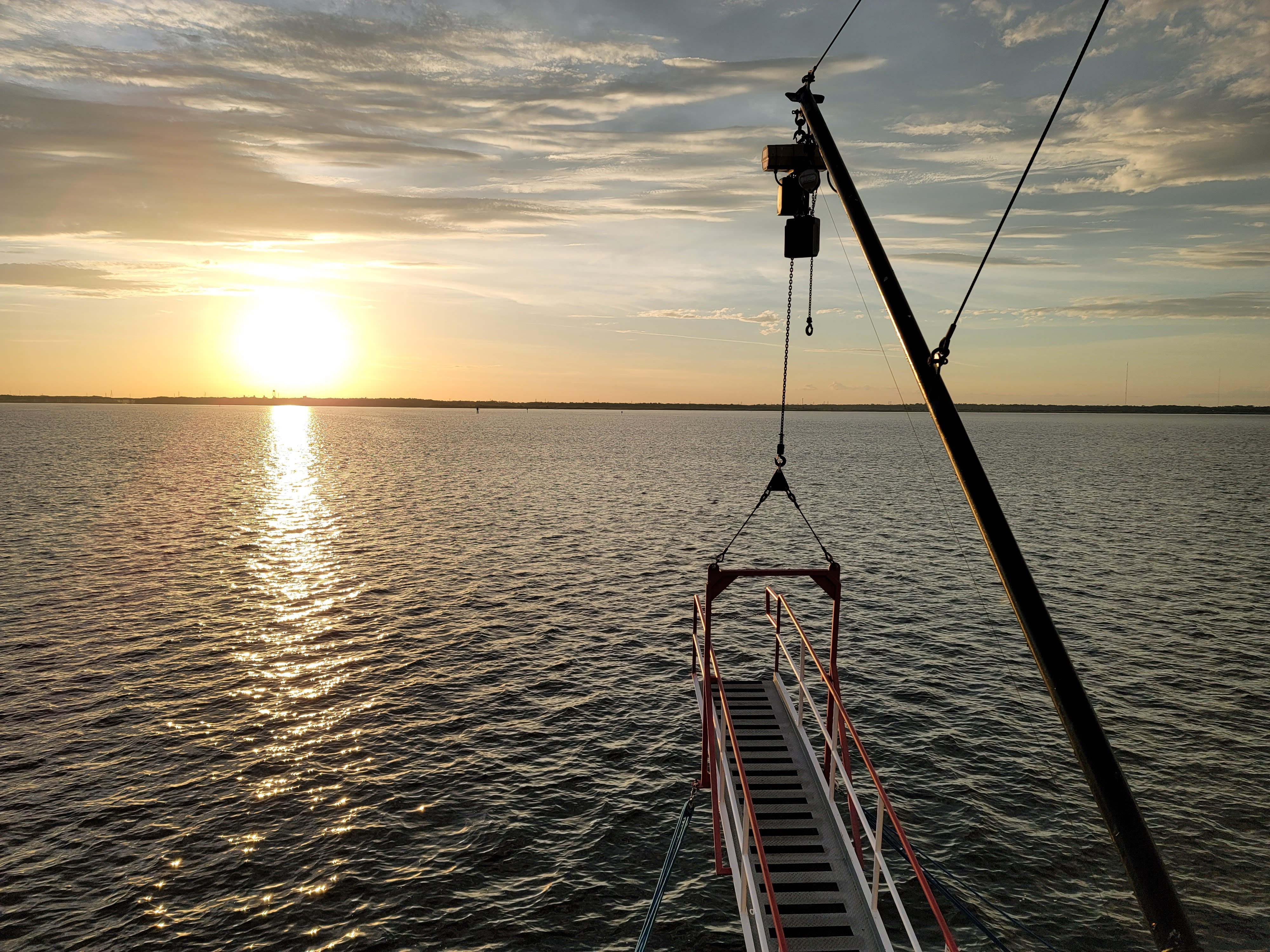Sunset on a paddlewheel boat 5