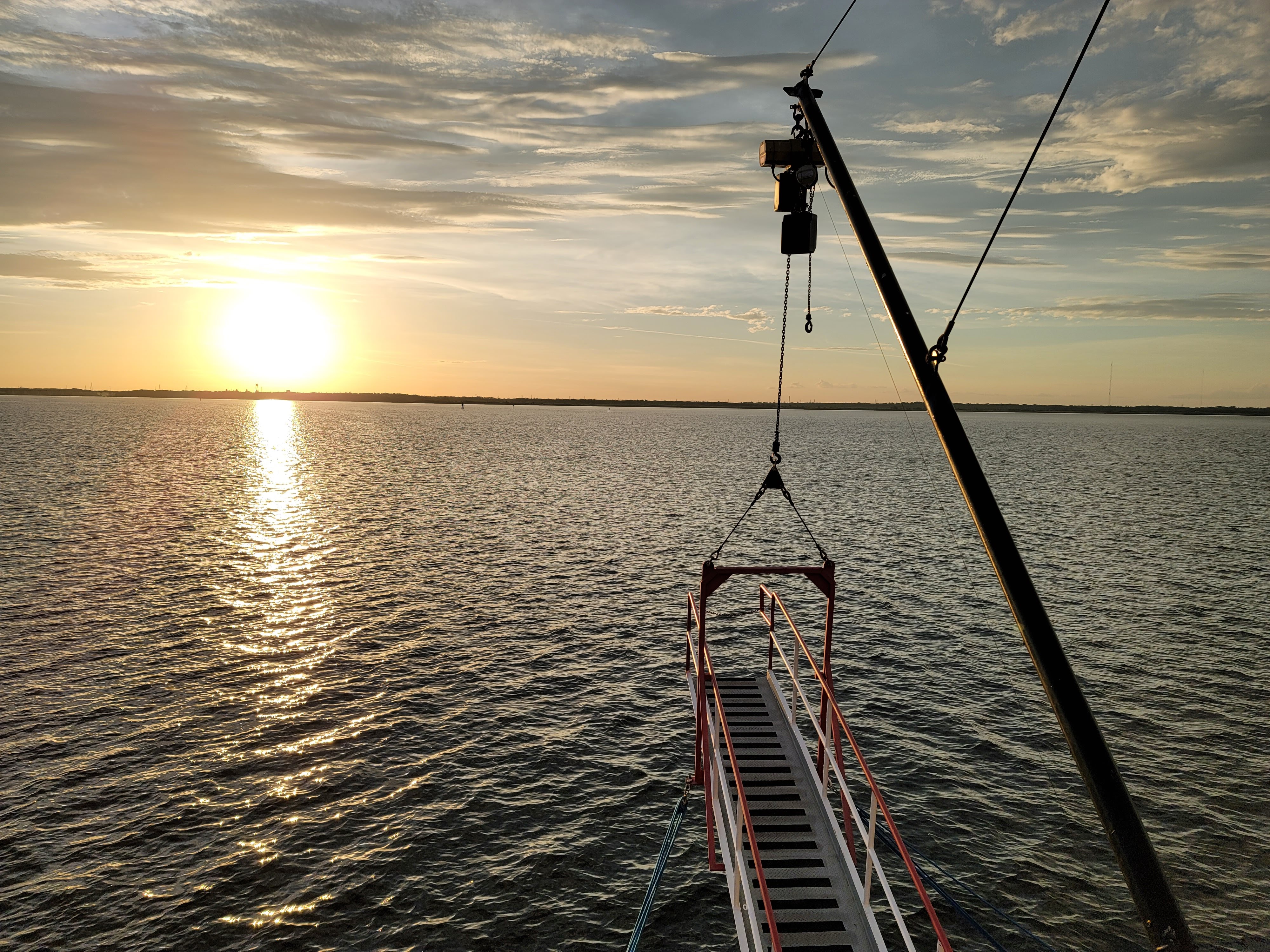 Sunset on a paddlewheel boat 6