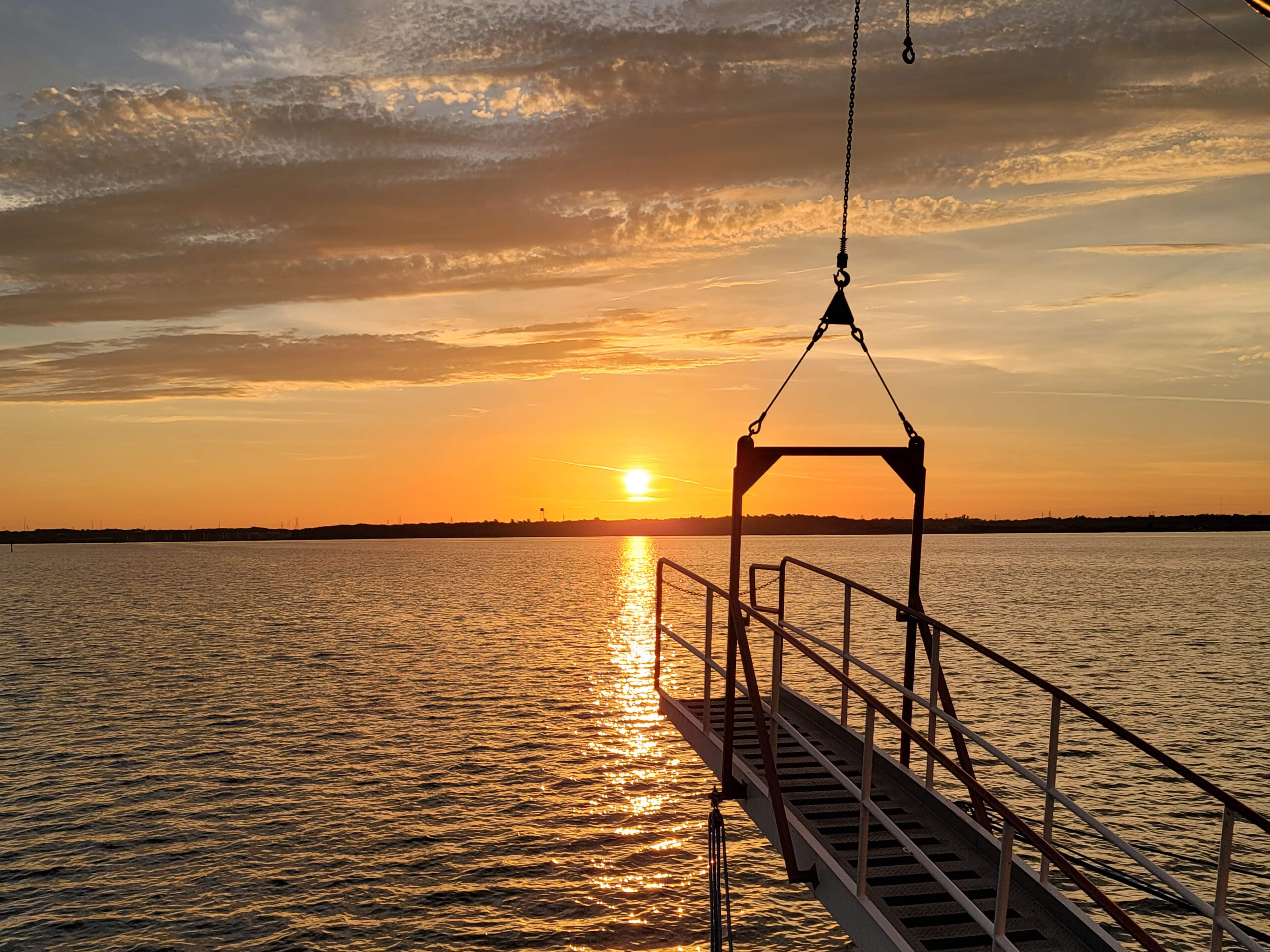 Sunset on a paddlewheel boat 10