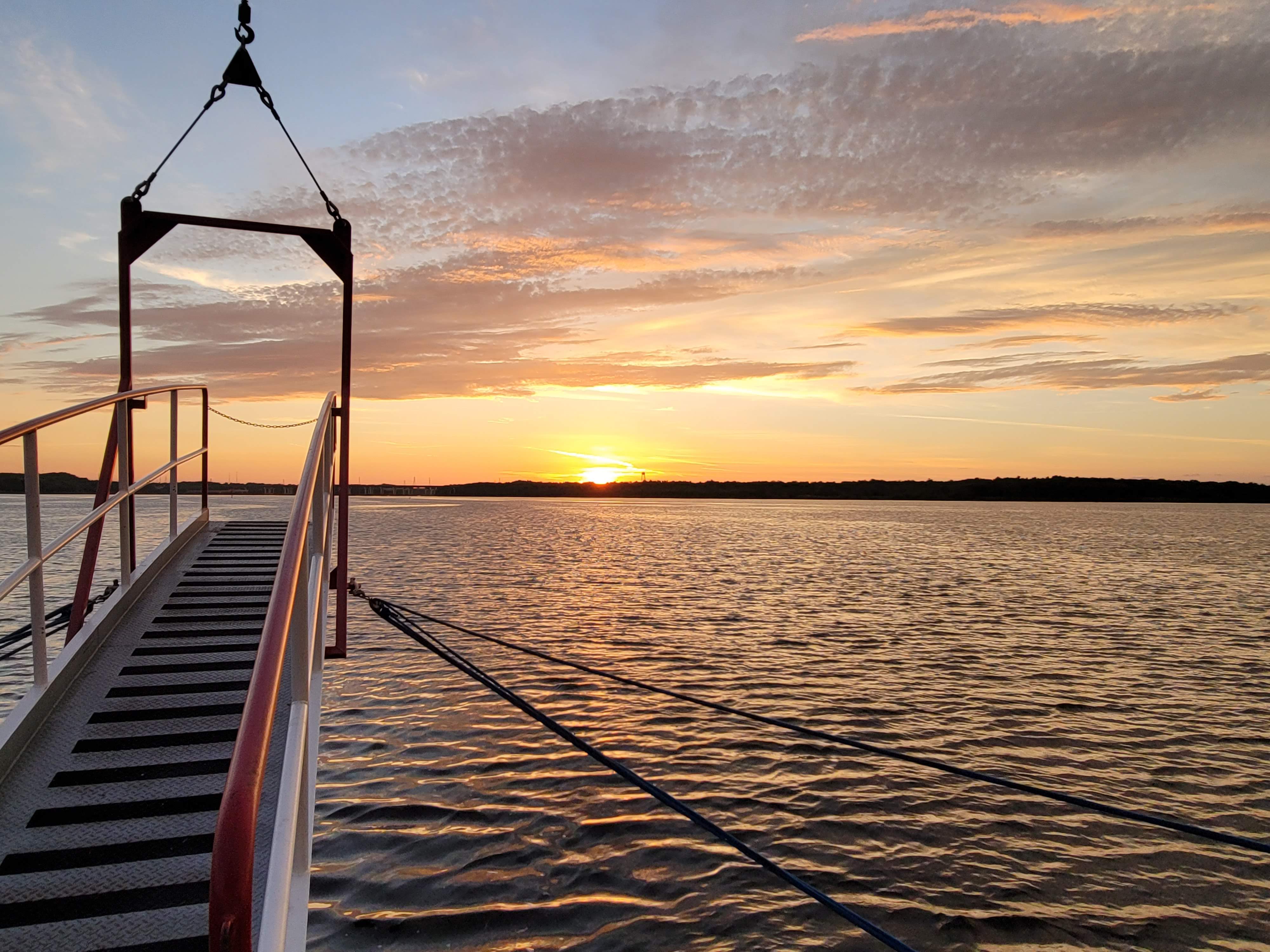 Sunset on a paddlewheel boat 12