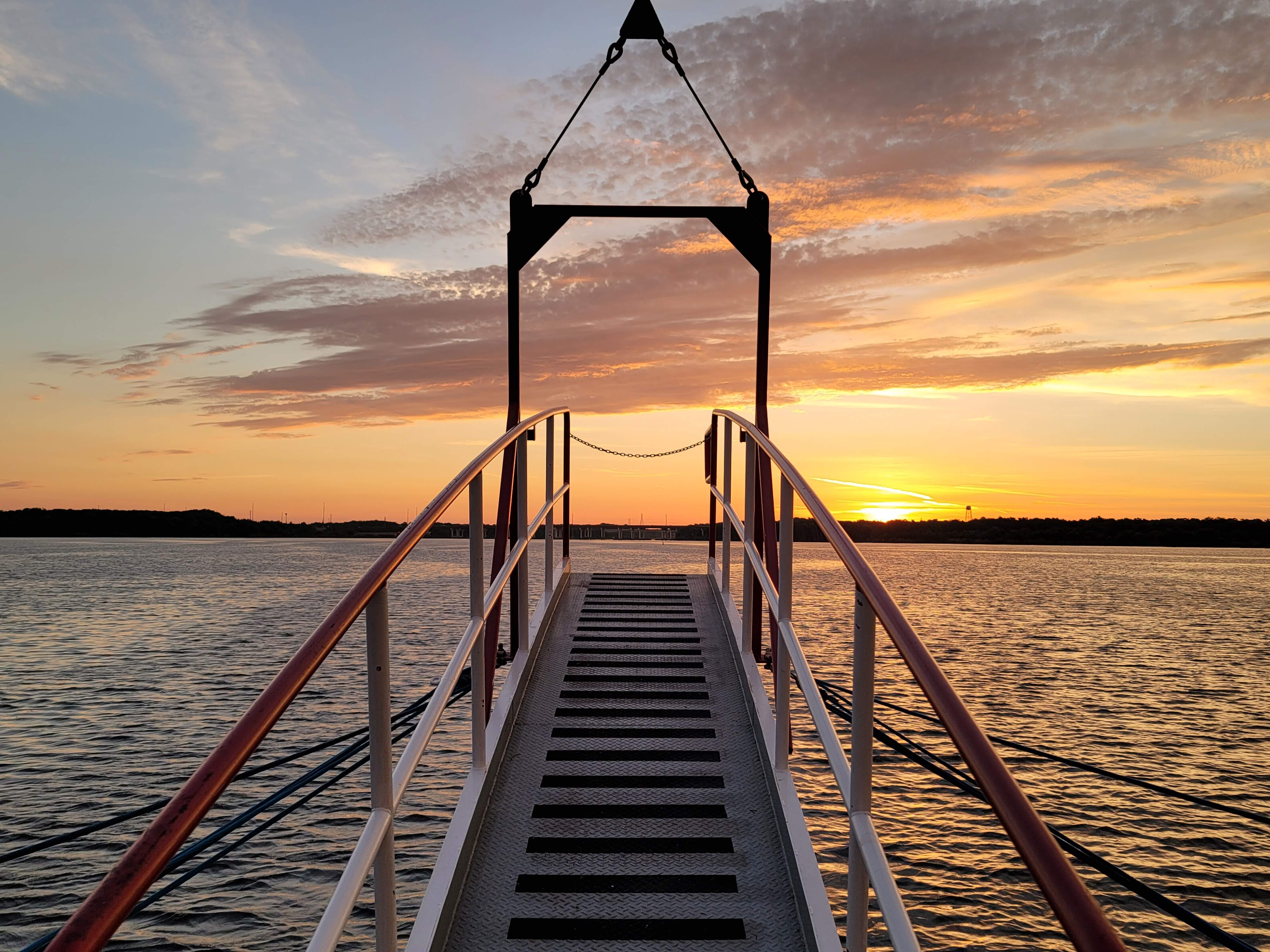 Sunset on a paddlewheel boat 13