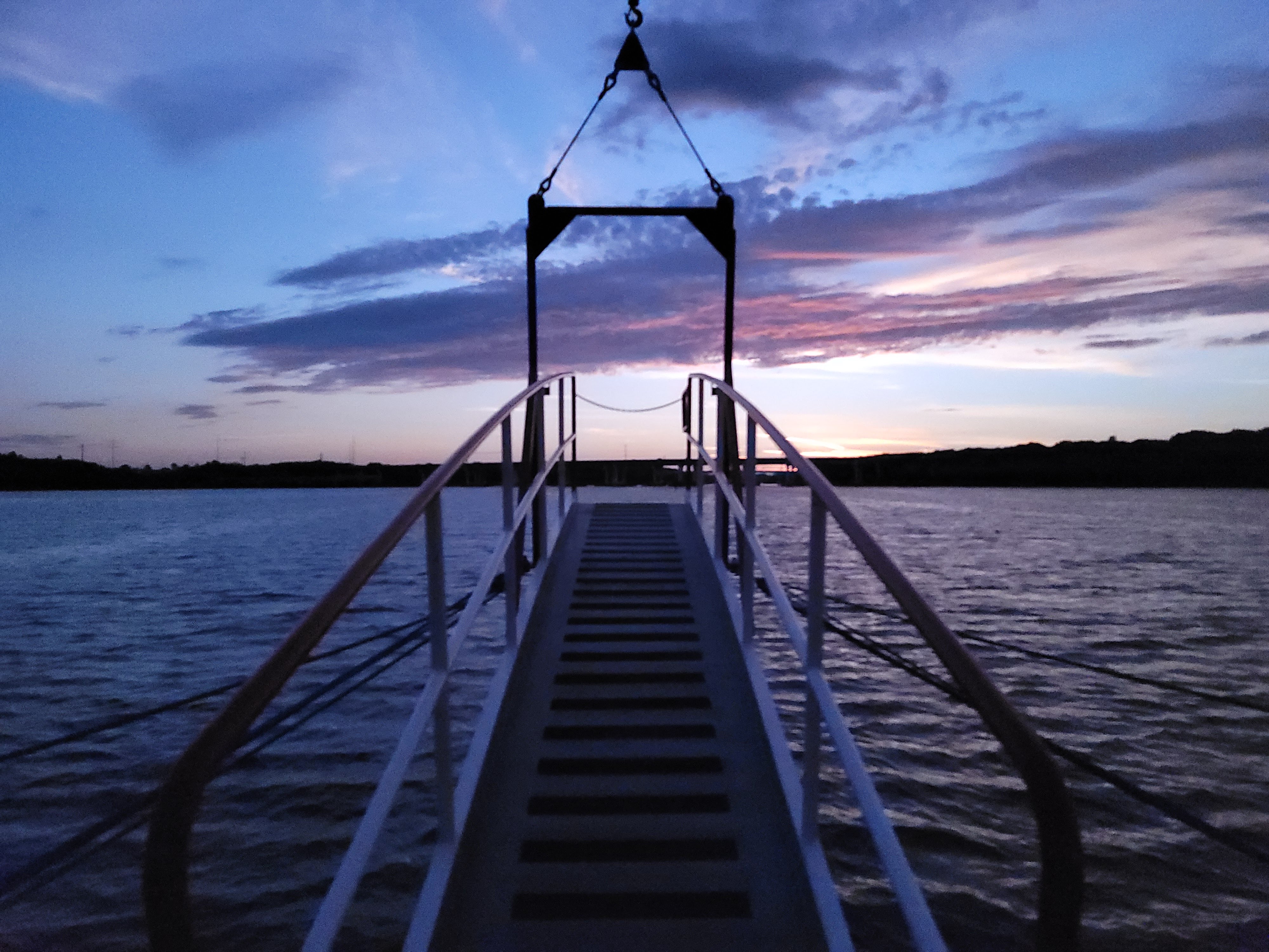 Sunset on a paddlewheel boat 14