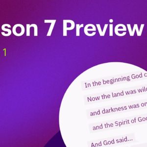 Season 7 Preview: Visual Commentary - Genesis 1