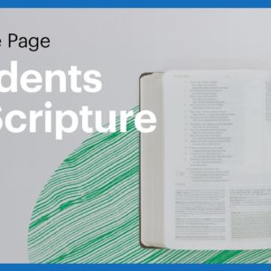 Turn the Page: Students of Scripture