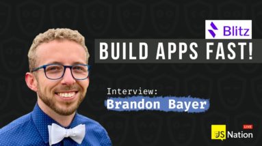 Build Fullstack Apps in Record Time with Blitz.js | Interview :: Brandon Bayer (2021)