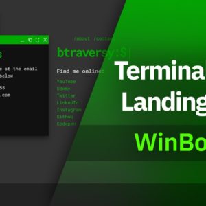 Terminal Style Landing Page | WinBox.js