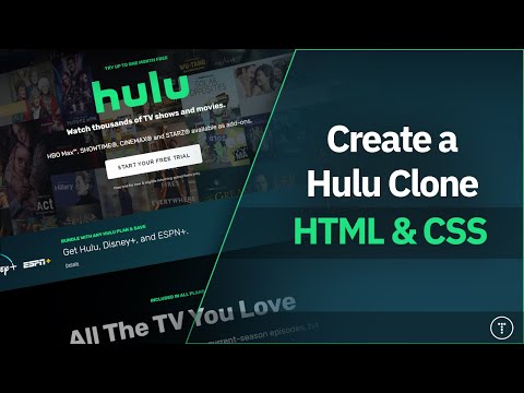 Hulu Webpage Clone | HTML & CSS