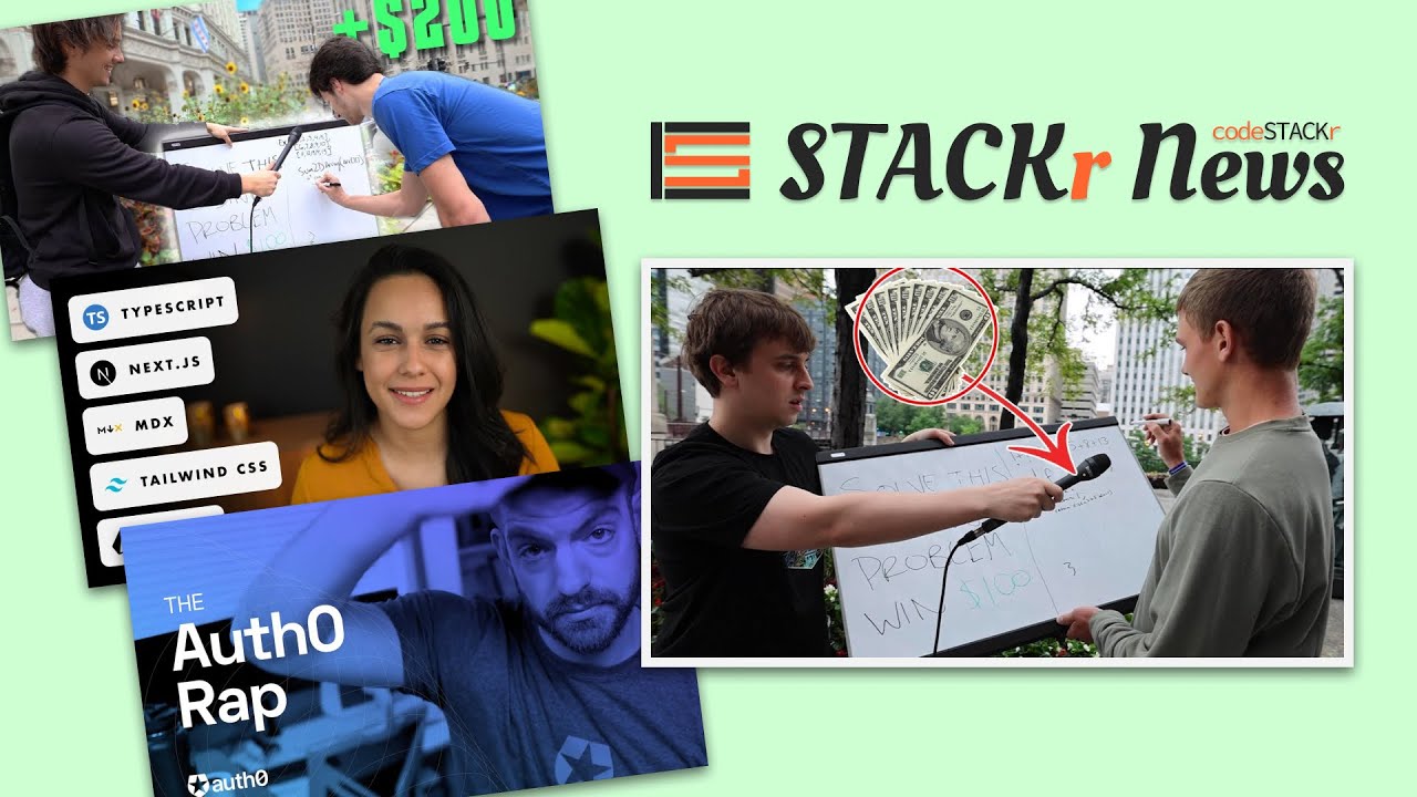 Auth0 Rap Video 🤯, Build A Portfolio, and Giving Away Money 💸 // STACKr News Weekly - Issue 4