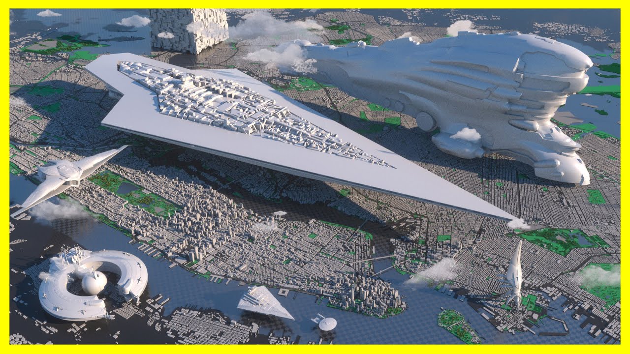 ◄ FICTIONAL STARSHIPS Size COMPARISON ► 3D 🛸