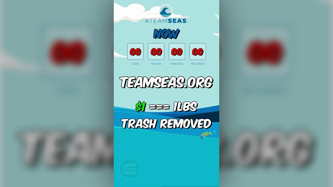 #TeamSeas - Let's Clean up our Oceans!! 🌊 #Shorts