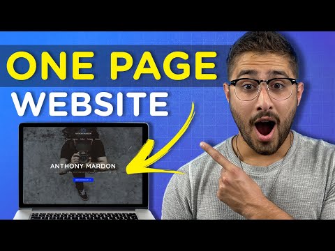 How To Create a One Page Website for a Small Business | St-By-Step Wordpress Tutorial