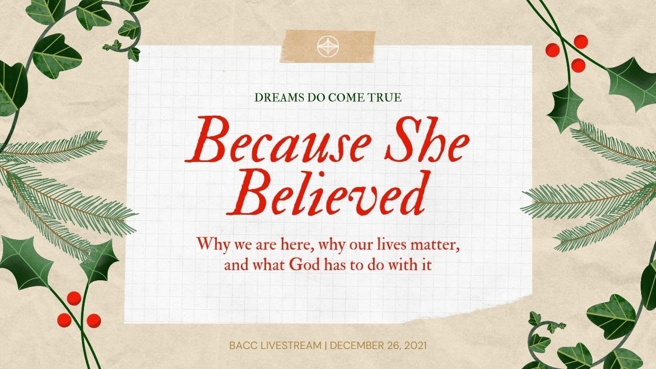 Because She Believed | Online Church Service