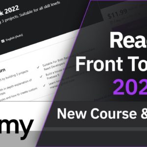 Udemy Course Alert! React Front To Back 2022