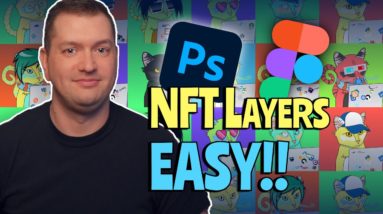 STEP BY STEP Create LAYERS for your 10,000 NFT Collection for FREE - Make NFTs in Photoshop or Figma