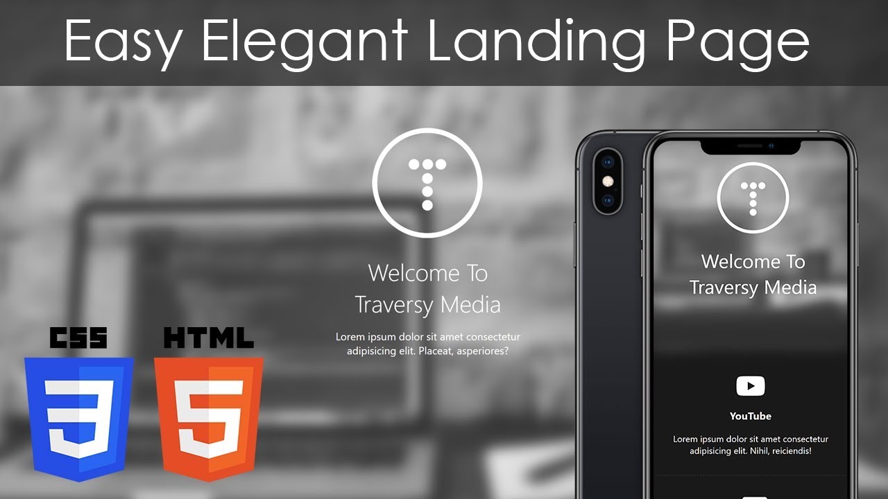 Easy source. Traversy Media. Media CSS. Filter Blur CSS. Landing Page css5.