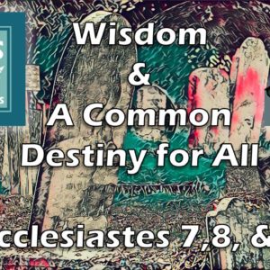 Wisdom and a Common Destiny for All | Ecclesiastes 7, 8, & 9 - Jesus Speaks