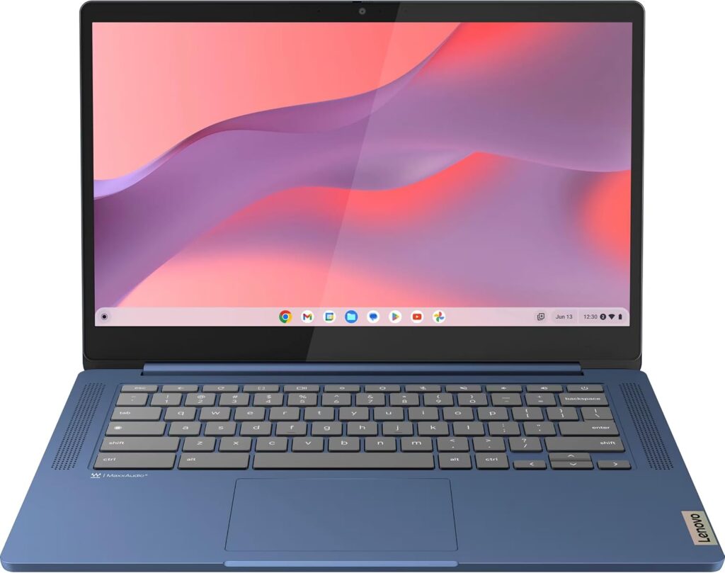 Lenovo Flagship Chromebook, 14” FHD Touchscreen Slim Thin Light Laptop Computer, 8-Core MediaTek Kompanio 520 Processor, 4GB RAM, 64GB eMMC, WiFi 6,Chrome OS, Abyss Blue
